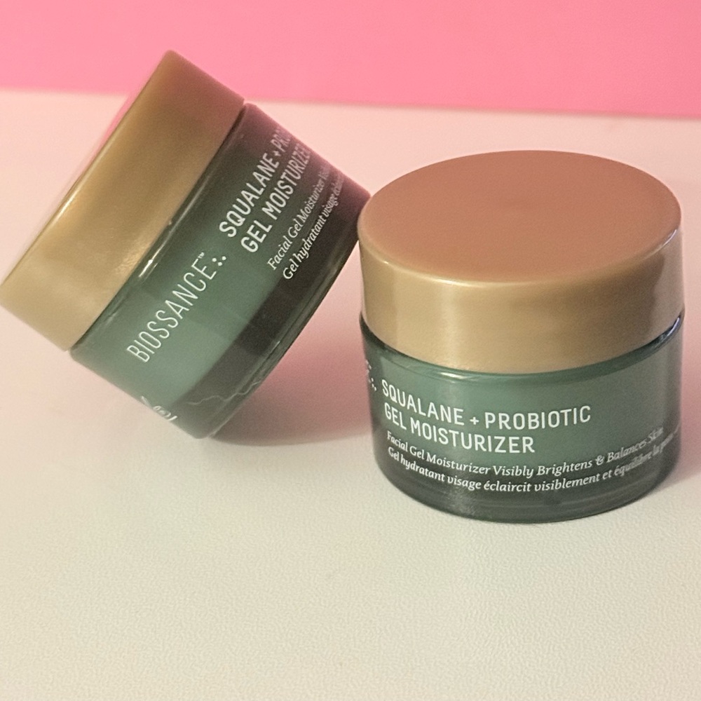 Biossance Squalane + Probiotic Gel in Green and Gold